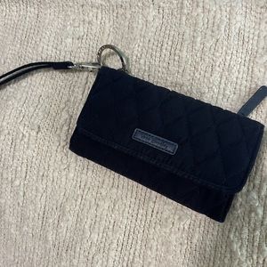 Vera Bradley navy wristlet wallet